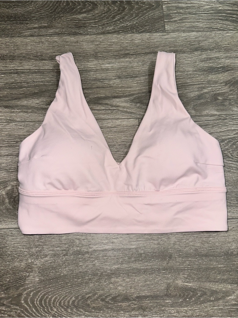 LULULEMON Light Pink V-Neck Wireless Bralette